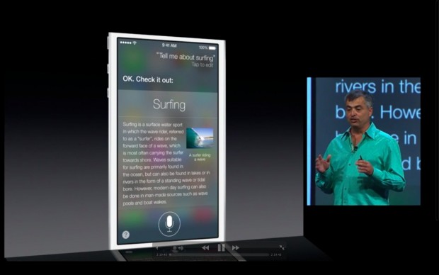 Siri unter iOS 7 (Bild: Apple/Screenshot: Golem.de)